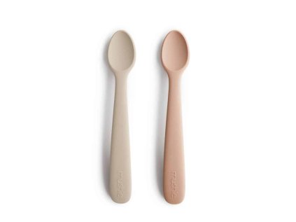 MUSHIE DVOJBALENIE SILIKÓNOVÝCH LYŽIČIEK (Variant Blush/shifting sand)