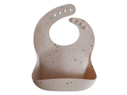 MUSHIE SILIKÓNOVÝ PODBRADNÍK I (Variant Vanilla Confetti/vanilla confetti)