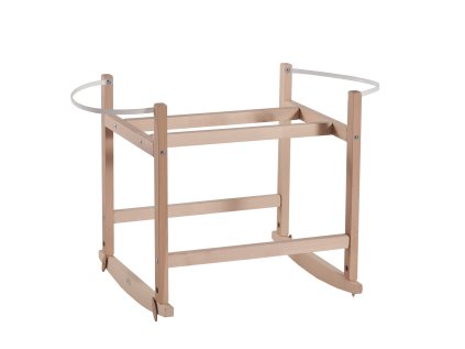 Ahojbaby Houpací stojan na Mojžíšův košík pro bábätko RockingBaby Natural bez laku