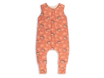 Sleepee Celoročný spací vak s nohavicami Vintage Animals Amaranth/Cream
