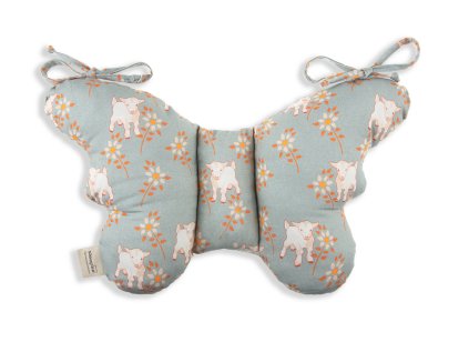 14623 stabilizacni polstarek sleepee butterfly pillow vintage animals sky blue