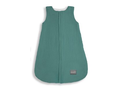 Sleepee Obojstranný ľahký mušelínový spací vak Ocean Green 0-4 mesiace (Veľkosť S)