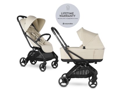 EASYWALKER Kočík kombinovaný Rockey M (Farba Béžová, Variant Bright Taupe)