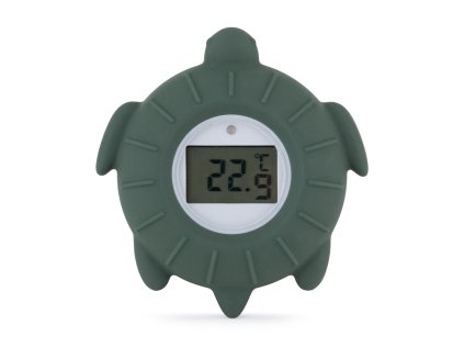 PETITE&MARS Teplomer silikónový digitálny do vody Turtle Terry 0m+ (Variant Turtle TerryMisty Green)