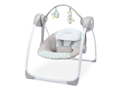 INGENUITY Hojdačka konvertibilná cestovná s melódiou Endless Blooms™ 0m+, do 9kg