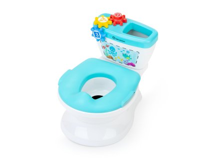 BABY EINSTEIN Toaleta detská so zvukom 2v1 Geared for Success™ 18m+