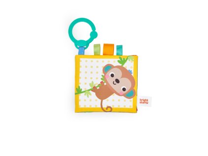 BRIGHT STARTS Knižka senzorická na C krúžku Safari Buddies™ 0m+