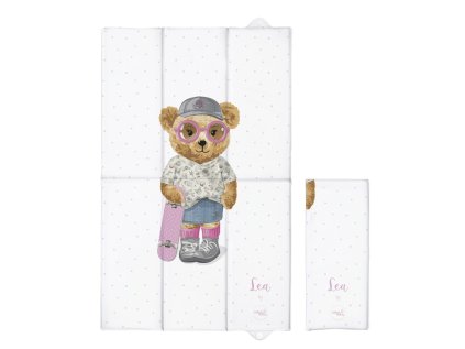 CEBA Podložka prebaľovacia cestovná (80x50) Fluffy Puffy (Variant Stu)