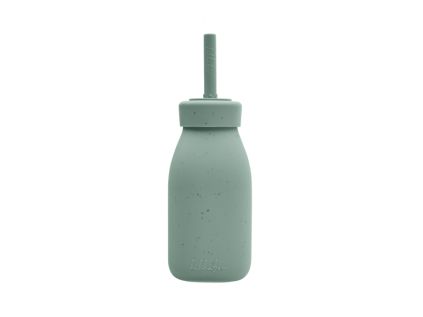 KikkaBoo Fľaša so slamkou Platinum Silicone (Variant Sage)