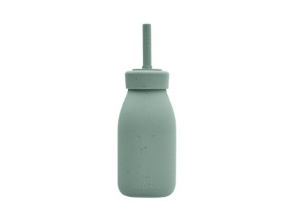 KikkaBoo Fľaša so slamkou Platinum Silicone (Variant Sage)