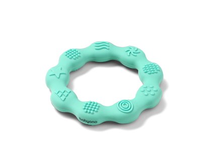 BABYONO Hryzačka silikónová Krúžok (Variant modrý)