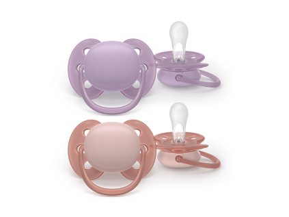 Philips AVENT Cumlík Ultrasoft Premium 6-18m dievča 2 ks