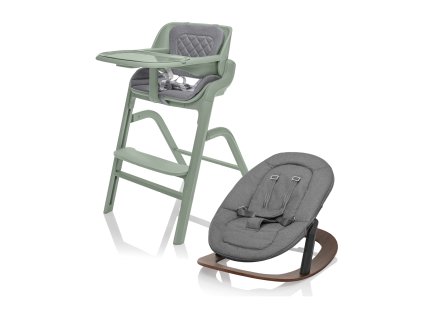 ZOPA Set stolička Inpira + novorodenecký set + hojdacia základňa (Variant Pistacio Green)