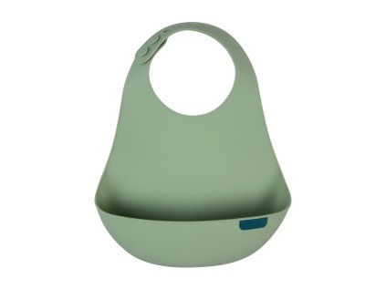 lovi silikonovy podbradnik s vreckom pistachio