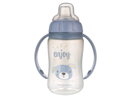 canpol babies hrncek treningovy cute animals so silikonovym naustkom 320ml psik