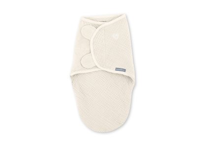 INGENUITY Zavinovačka SwaddleMe™ Ulitka mušelín Cream 1,5 TOG 0-3m