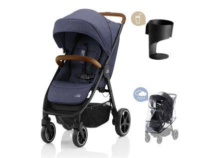 BRITAX RÖMER Kočík B-Agile R (Variant Navy Ink/Brown, Farba Modrá)