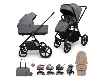 MUUVO Kočík kombinovaný Muuvo One 2v1 (Variant Negro)