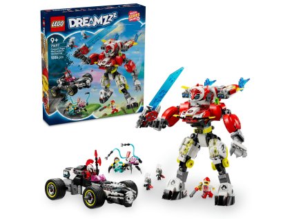 Lego Cooperov tigrí robot a Zerov hot rod