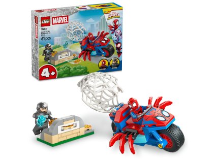 Lego Spidey na motorke vs. Rhino