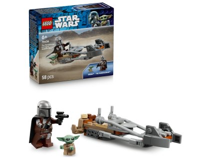 Lego Mandalorian, Grogu a spídrová motorka