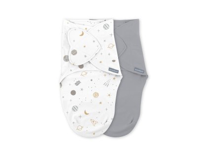 INGENUITY Zavinovačka SwaddleMe™ Ulitka bavlna Sunset space 2ks 0,5 TOG 0-3m