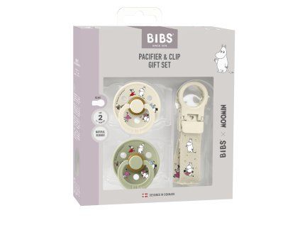 BIBS x Moomin darčekový set (Variant Ivory / Sage)