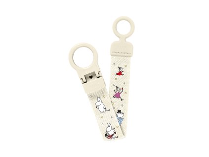 BIBS Moomin Loop klip na cumlik Ivory 950131216 5713795273591
