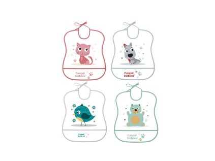 canpol babies umyvatelny makky podbradnik cute animals