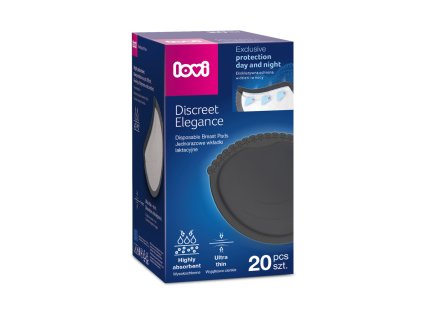 lovi discreet elegance vlozky do podprsenky20 ks cierne
