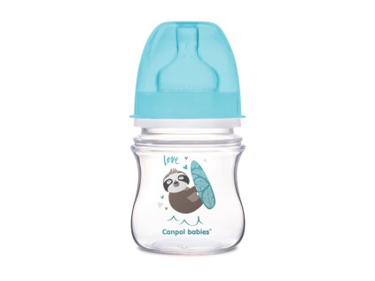canpol babies antikolikova flasa so sirokym hrdlom easystart 120ml pp toys modra