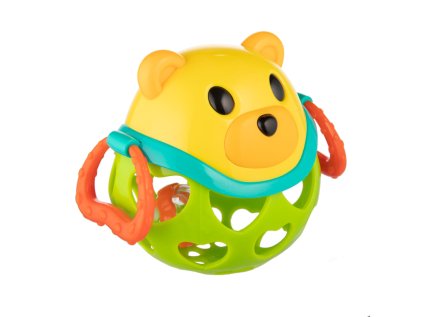 canpol babies interaktivna hracka s hrkalkou medved zelena