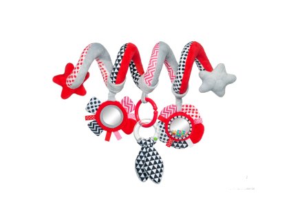 canpol babies interaktivna spirala do postielkykocika zigzag cervena