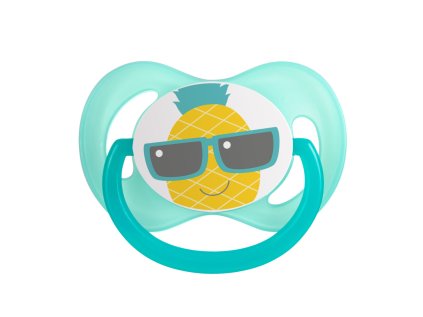 canpol babies a dudlik 0 6m silikonovy symetricky so cool tyrkysovy