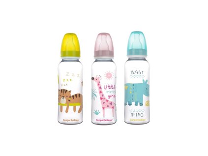 canpol babies flasa s uzkym hrdlom 250ml africa