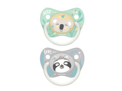 a canpol babies set anatomickych silikonovych dudliku 0 6m exotic animals