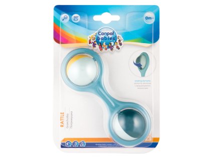 canpol babies chrastitko cinka s rotujicimi prvky modra