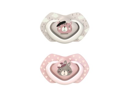 canpol babies silikonovy cumlik so symetrickou spickou 6 18m bonjour paris 2 ks