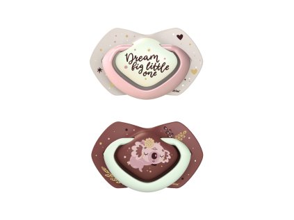 canpol babies set symetrickych silikonovych dudliku light touch 18m sleepy koala ruzovy
