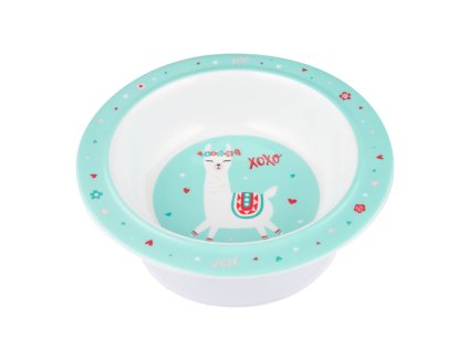 canpol babies melaminova miska s prisavkou exotic animals 270ml tyrkysova