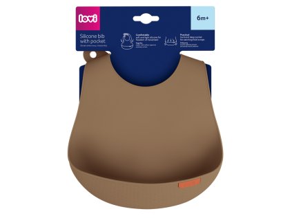 lovi silikonovy podbradnik s vreckom granola