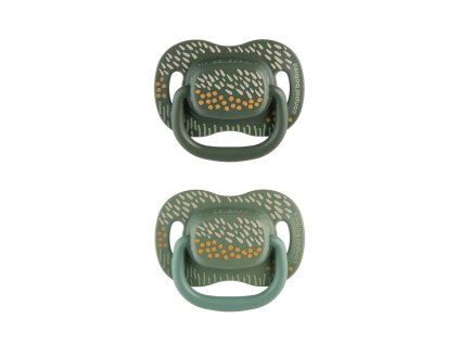 canpol babies set symetrickych silikonovych cumlikov mountains 0 6m 2ks zeleny