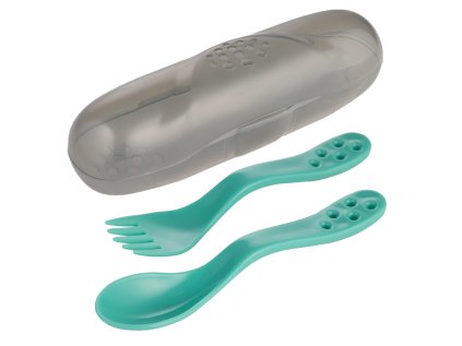 canpol babies cestovna sada priborov tyrkysova