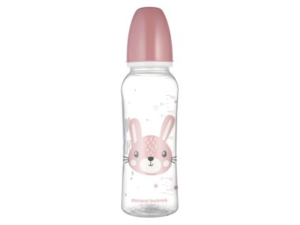 canpol babies flasa uzkohrdla cute animals 250ml zajac