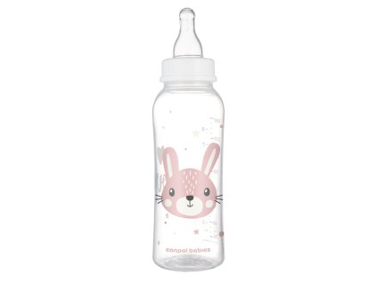 canpol babies flasa uzkohrdla cute animals 250ml zajac
