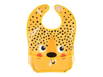 canpol babies podbradnik plastovy s vreckom babiesboo gepard