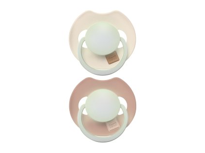 lovi cumlik svietiaci silikonovy dynamicky prime 18m 2ks ivoryblush