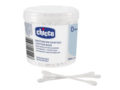 CHICCO Tyčinky vatové 100% bavlna 160 ks