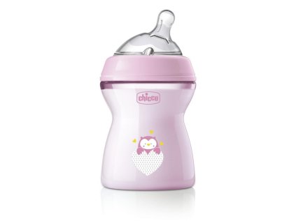 CHICCO Fľaša dojčenská antikolik Natural Feeling 250 ml dievča 2m+
