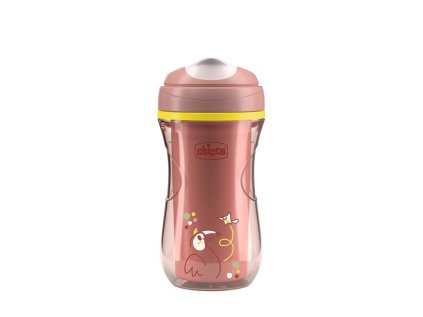 CHICCO Hrnček Active termo s tvrdým náustkom pink, 14m+